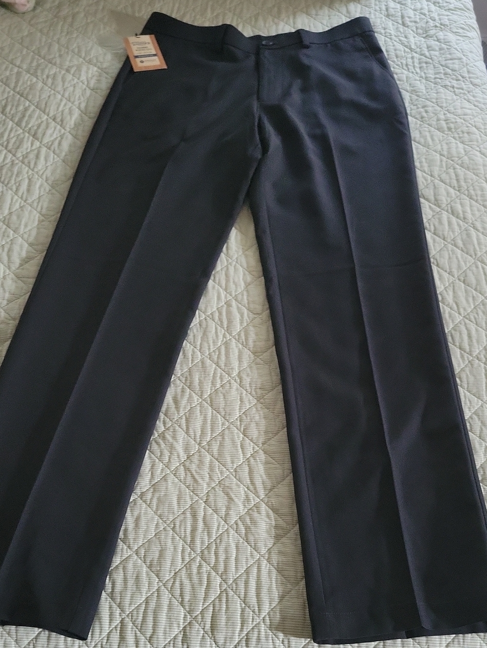 NWT- 34X34 Haggar Men’s Black Dress Pants - Straight Leg